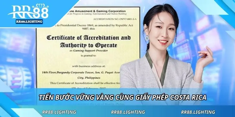 Tiến bước vững vàng cùng giấy phép costa rica